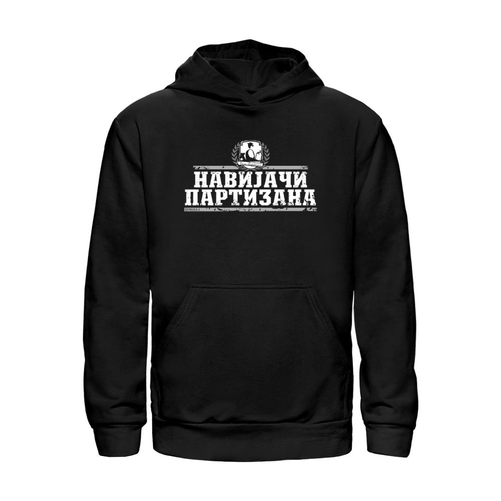 navijači Partizana duks crni, kk partizan shop